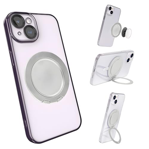 GCQOO Magnetischer Handy-Ringhalter für PopSocket-Ständer für iPhone 12, 13, 14, 15, kompatibel mit MagSafe abnehmbarem Handy-Griffständer von GCQOO