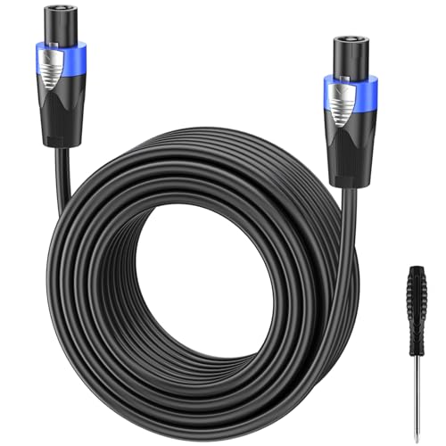 GCTBL 3M Speakon Kabel PA LautsprecherKabel mit Speakon Stecker für Audio Verstärker 12 Guage Cord Wire Kabel mit Twist Lock GCTBL 3M Speakon Kabel PA LautsprecherKabel mit Speakon Stecker für Audio Verstärker 12 Guage Cord Wire Kabel mit Twist Lock von GCTBL