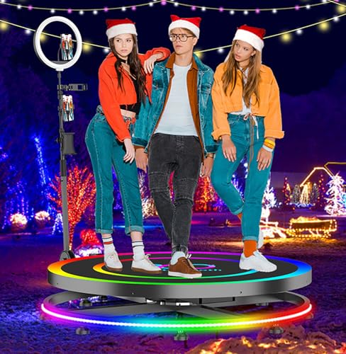 GCZQYAM 360 Photo Booth Maschine 360 Zeitlupe Kamera Booth Benutzerdefiniertes Logo, Fernbedienung Verfügbare Größen geeignet für 1-7 Personen mit Flugkasten GCZQYAM 360 Photo Booth Maschine 360 Zeitlupe Kamera Booth Benutzerdefiniertes Logo, Fernbedienung Verfügbare Größen geeignet für 1-7 Personen mit Flugkasten von GCZQYAM