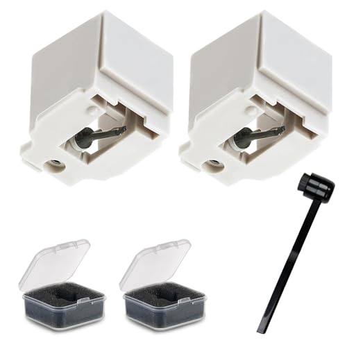 GDGJWL ATN3600L Stylus-Ersatz – Diamantspitze und Kohlefaser-Plattenspieler-Nadel für Audio-Technica AT-LP60X/AT3600L/AT-LP2D, inklusive Bürste und Pinzette, 2 Stück GDGJWL ATN3600L Stylus-Ersatz – Diamantspitze und Kohlefaser-Plattenspieler-Nadel für Audio-Technica AT-LP60X/AT3600L/AT-LP2D, inklusive Bürste und Pinzette, 2 Stück von GDGJWL