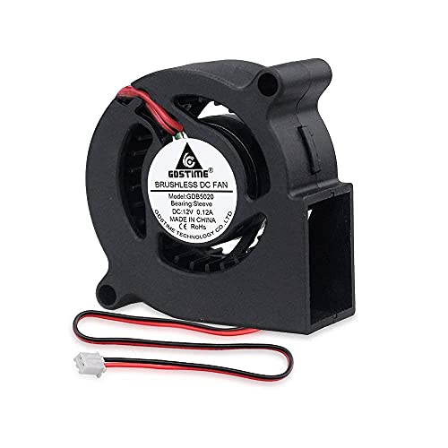 GDSTIME 12 V 50 mm x 20 mm 5020 Zentrifugalventilator Turbo Lüfter DC Gebläse Kühler Lüfter für Lüftung Abluft von GDSTIME