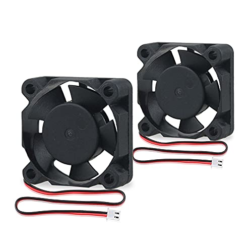 GDSTIME 2 Stück 30mm x 10mm Lüfter 12V 3010 Lüfter DC bürstenloser Kühlung Lüfter 30 x 10mm Mini Lüfter von GDSTIME