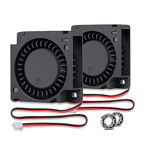 GDSTIME 24 V 30 mm Gebläseventilator 3010 Dual Kugellager Turbine Turbo Kühler Minin Auspuff Kühlkörper (2 Stück) von GDSTIME