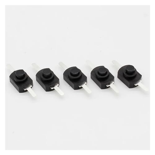 10 Stück DC 30V 1A Schwarz Ein-Aus-Mini-Druckschalter for Taschenlampe von GDTTEFIK