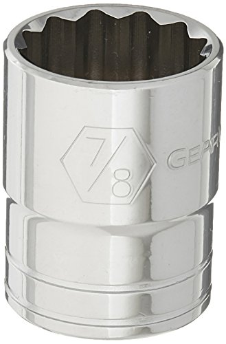 GEARWRENCH 1/2-Zoll-Antrieb Standard SAE-Stecknuss, 7/8 Zoll, 12-kant, 80767 von GEARWRENCH