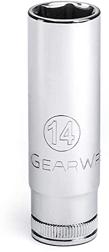 GEARWRENCH 80396 Stecknuss, 3/8-Zoll-Antrieb, tief, metrisch, 14 mm, 6-Kant von GEARWRENCH