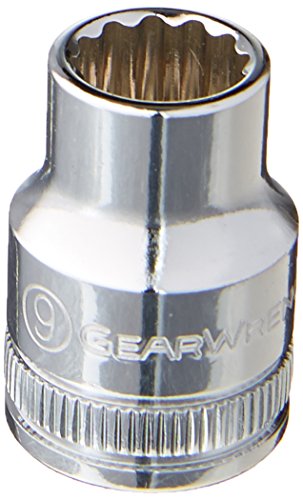 GEARWRENCH 80485 Standard-Stecknuss, metrisch, 9 mm, 12-kant, 9 mm von GEARWRENCH