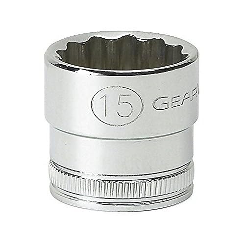 GEARWRENCH 80491 Standard-Stecknuss, metrisch, 15 mm, 12-kant von GEARWRENCH