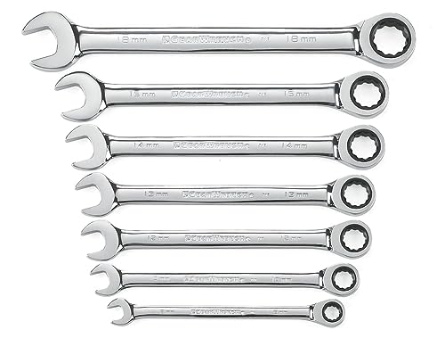 GEARWRENCH Ratschenringschlüssel-Set, metrisch, 7-teilig, 12-teilig – 9417 von GEARWRENCH