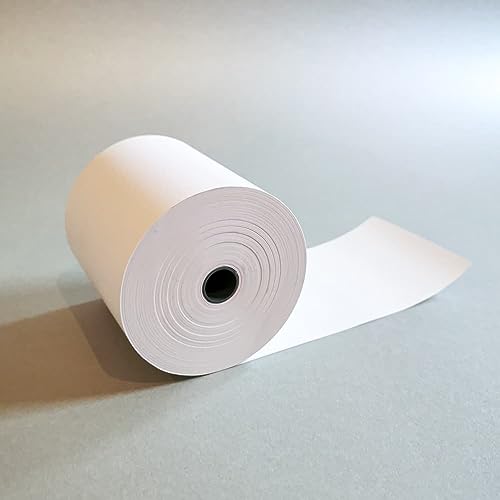 Gebongt24 40x Thermorollen BPA frei | Maße 80mm x 80mm x 12mm | Flächengewicht 55g/m² Papier, 80m lang | Kern-Ø 12 mm | blanko, ohne Rückseitendruck in weiß | FSC zertifiziert von GEBONGT24