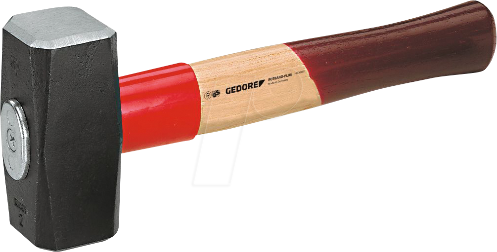 GEDO 620 H-1500 - Fäustel ROTBAND-PLUS, 1500 g, Holzgriff von GEDORE WERKZEUG