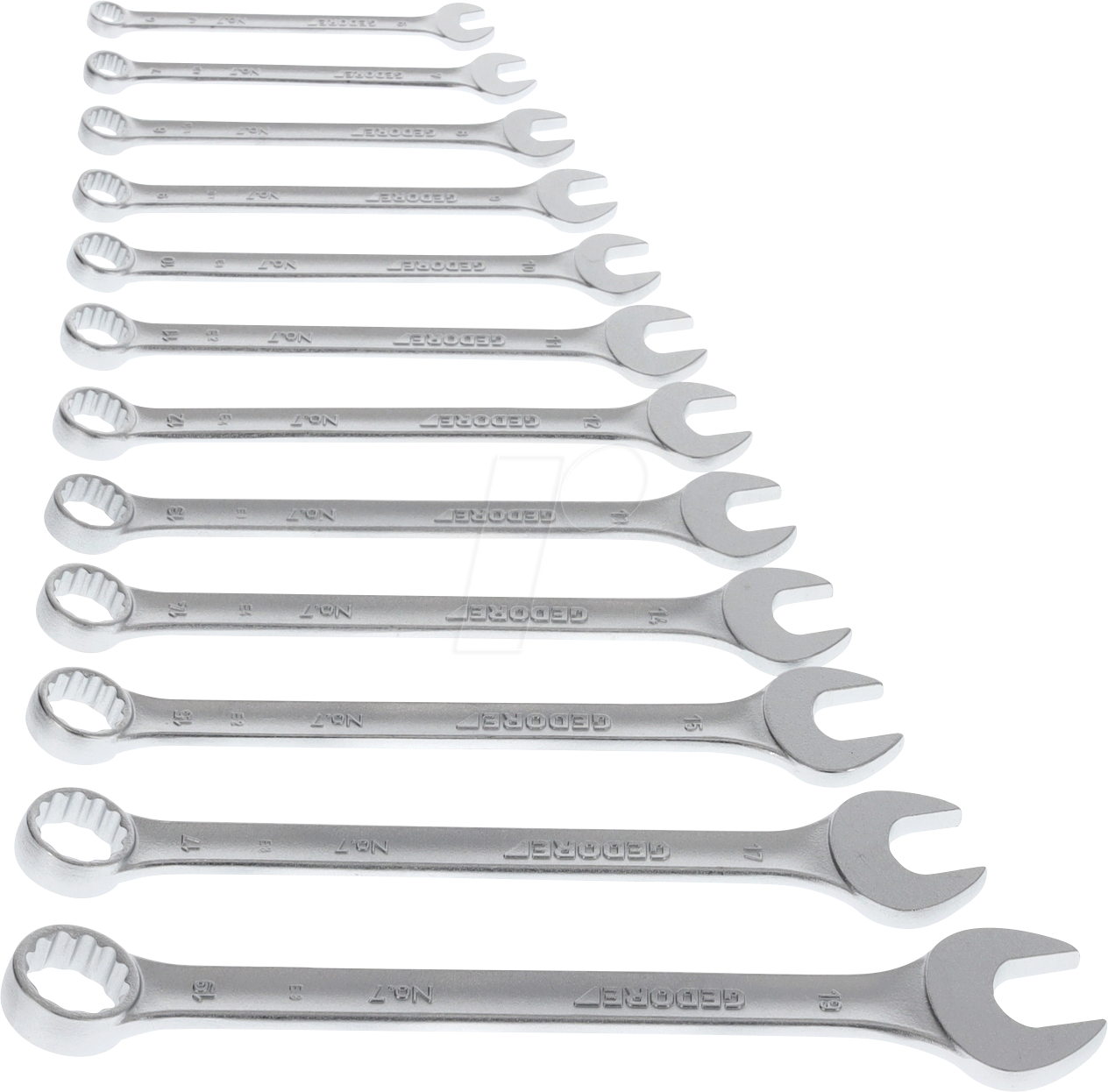 GEDO 7-0112 - Ringmaulschlüssel-Satz, 12-teilig, 6 - 19 mm von GEDORE WERKZEUG