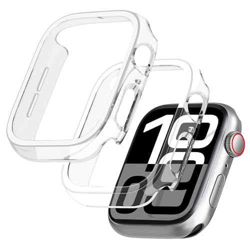 GEEDOOWIN 2 Stück [Nein Displayschutz] Schutzhülle für Apple Watch Series 10 42mm, Ultradünne Rundum Rahmen Stoßstange hülle, Schockfest Hart PC Gehäuse Schutz für iWatch 42mm zubehör, klar von GEEDOOWIN