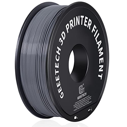 GEEETECH ABS+ Filament 1,75 mm, 3D Drucker Filament ABS 1KG Spool, Maßgenauigkeit +/- 0,03mm, Grau von GEEETECH