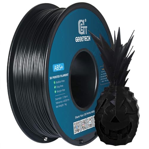 GEEETECH ABS+ Filament 1,75mm für 3D Drucker, Schwarz von GEEETECH