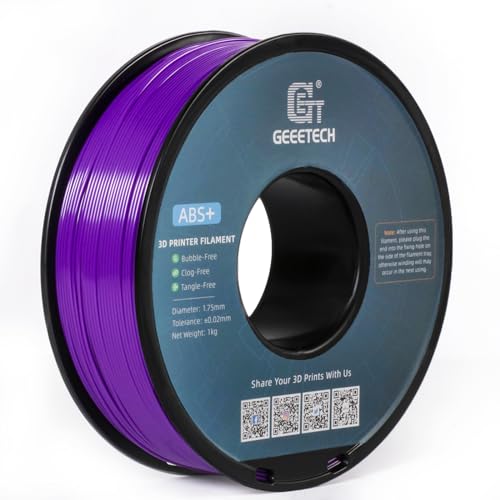 GEEETECH ABS+ Filament 1.75mm Lila, Drucker 3d Filaments 1KG 1 Spool von GEEETECH