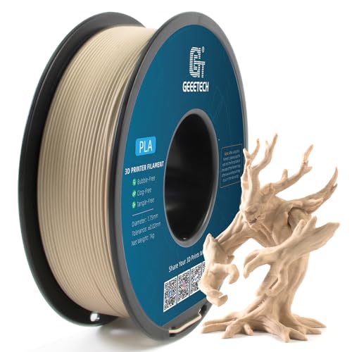 GEEETECH Filament PLA 1,75mm Holz für 3D Drucker 1kg Spool von GEEETECH