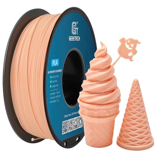 GEEETECH Filament PLA 1,75mm für 3D Drucker 1kg Spool, Hautfarbe von GEEETECH