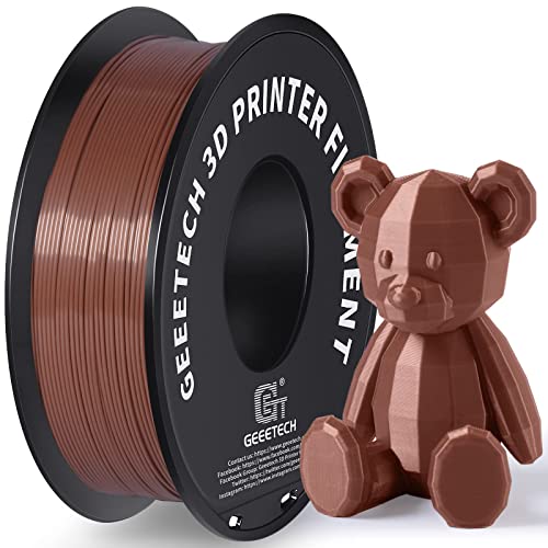 GEEETECH Filament PLA 1.75mm for 3D Drucker 1kg Spool, Braun von GEEETECH