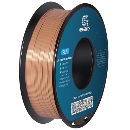 GEEETECH Filament PLA 1.75mm for 3D Drucker 1kg Spool, Braun von GEEETECH