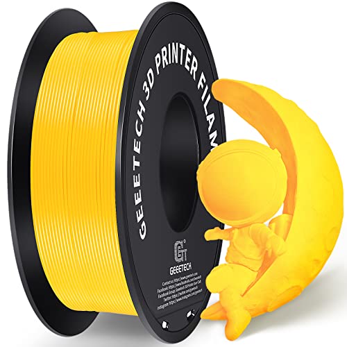 GEEETECH Filament PLA 1.75mm for 3D Drucker 1kg Spool, Gelb von GEEETECH