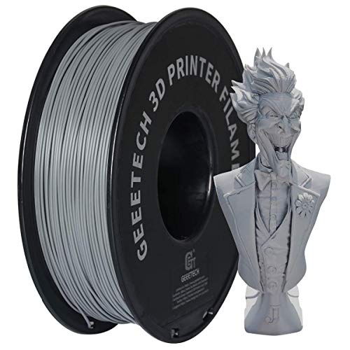 GEEETECH Filament PLA 1.75mm for 3D Drucker 1kg Spool, Grau von GEEETECH