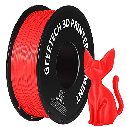 GEEETECH Filament PLA 1.75mm for 3D Drucker 1kg Spool, Rote von GEEETECH