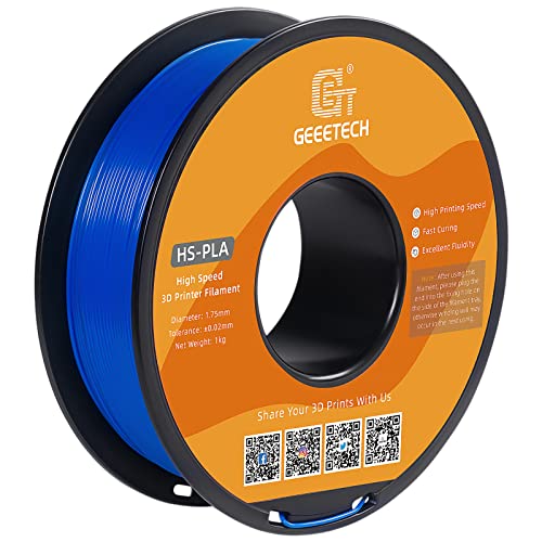 GEEETECH HS-PLA Filament 1,75mm pla Filament für Hochgeschwindigkeits-3D-Drucker, 1 Spule,1kg, Blau von GEEETECH