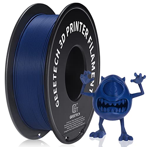 GEEETECH Matte PLA Filament, 3D-Drucker PLA Filament 1 kg Spule, Genauigkeit +/- 0,03 mm, Navy blau von GEEETECH