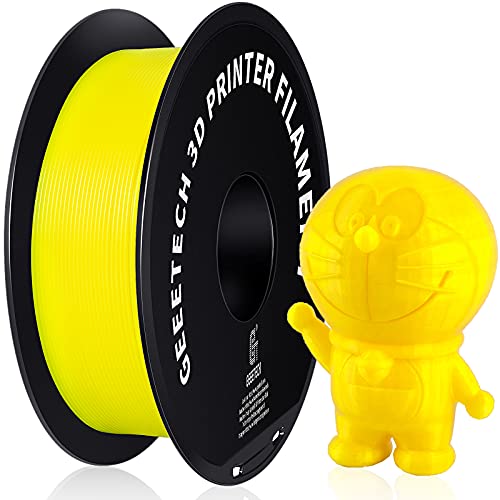 GEEETECH PETG Filament 1.75 mm 1kg Spool für 3D-Drucker, Gelb von GEEETECH