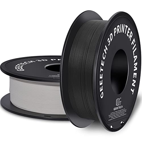 GEEETECH PLA 1,75 mm, 3D-Drucker Matte pla Filament, Schwarz und Weiß von GEEETECH