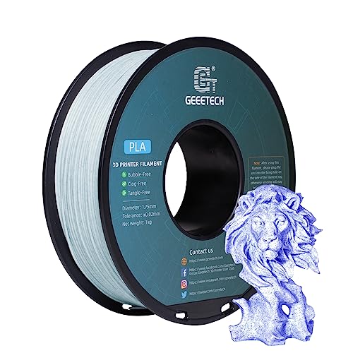 GEEETECH PLA Filament 1.75mm, 3D Drucker PLA Filament 1kg Spool, wie Marmor blau von GEEETECH