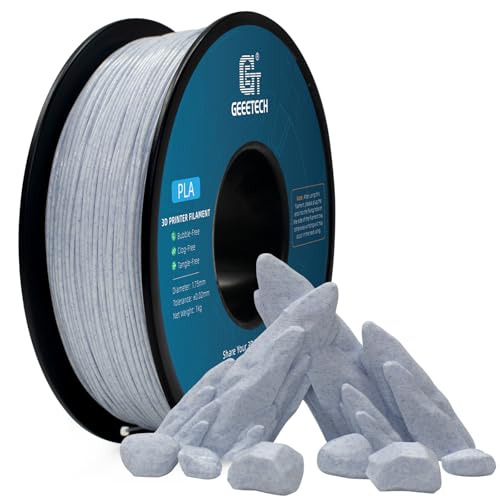 GEEETECH PLA Filament 1.75mm, 3D Drucker PLA Filament 1kg Spool, wie Marmor blau von GEEETECH