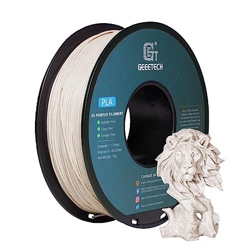 GEEETECH PLA Filament 1.75mm, 3D Drucker PLA Filament 1kg Spool,wie Marmor Braun von GEEETECH