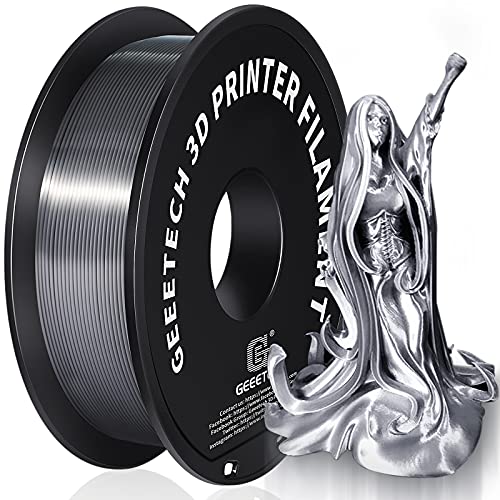 GEEETECH PLA Filament 1.75mm Silk Silber, 3d Drucker printer Filament PLA 1KG Spool GEEETECH PLA Filament 1.75mm Silk Silber, 3d Drucker printer Filament PLA 1KG Spool von GEEETECH
