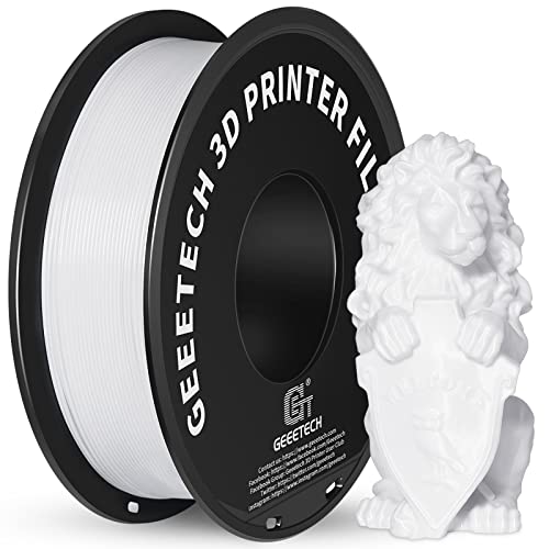 GEEETECH PLA Filament für 3D Drucker, 1,75mm, WEISS von GEEETECH