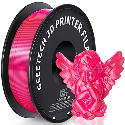 GEEETECH PLA Filaments 1.75mm Silk Magenta, 3d Drucker printer Filament PLA 1KG Spool von GEEETECH