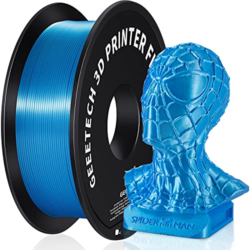 GEEETECH PLA Silk filament 1.75mm, 3D Drucker Filament PLA 1kg Spool (sky blue) von GEEETECH