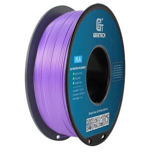 GEEETECH Upgrade PLA Filament für 3D Drucker 1,75mm +/- 0,02mm New Lila Spule 1kg von GEEETECH