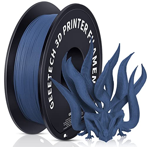 Geeetech Matte PLA Filament, 3D-Drucker PLA Filament 1 kg Spule, Genauigkeit +/- 0,03 mm, Blau von GEEETECH
