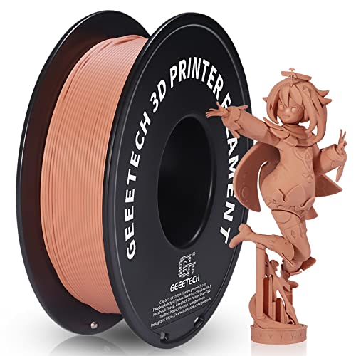 Geeetech Matte PLA Filament, 3D-Drucker PLA Filament 1 kg Spule, Genauigkeit +/- 0,03 mm, Orange von GEEETECH