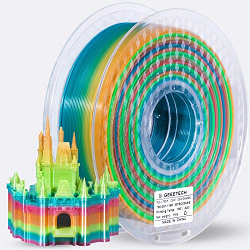 Geeetech PLA Gradient Colour Filament, 1.75mm 3D-Drucker PLA Filament,Spule,1KG von GEEETECH