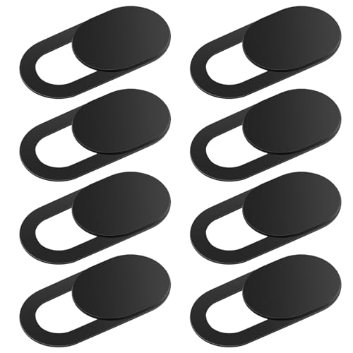 GEEHUA 8 teiliges Webcam Abdeckung, Kamera Abdeckungsset Handy Kamera ultradünne Computer Abdeckung Schiebeblocker Schieber Aufkleber Sichtschutz passend für Laptop Desktop PC Tablet Zubehör von GEEHUA