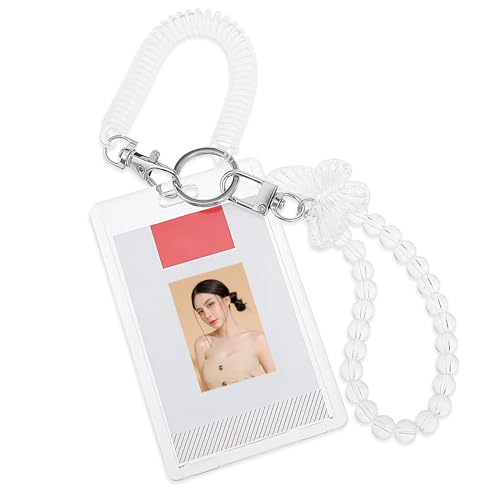 GEEHUA Klarer Acryl Kpop Fotokartenhalter, Innenmaße 9 x 5,6 mm/3,54 x 2,20 Zoll Transparenter Ausweishalter Kreditkarte Id Bankkarte Bus-Karte Studentenkarte(Vertikal) von GEEHUA