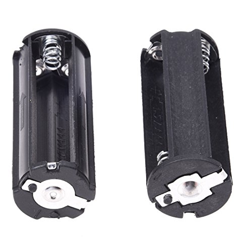 GEEKEN 2 Stück Schwarz Batteriehalter für 3 x 1,5 V AAA-Batterien Taschenlampe GEEKEN 2 Stück Schwarz Batteriehalter für 3 x 1,5 V AAA-Batterien Taschenlampe von GEEKEN