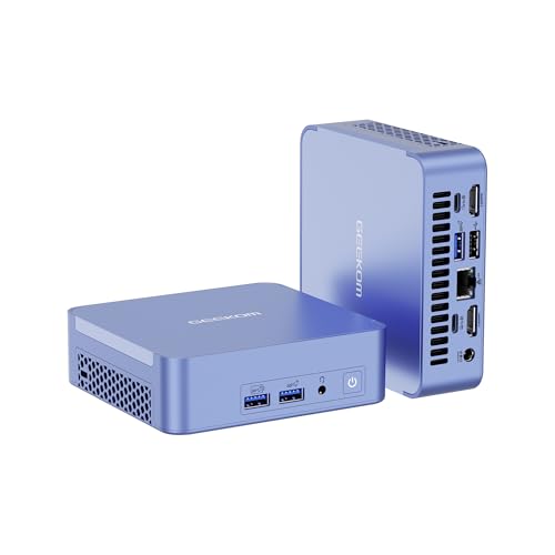 GEEKOM AX8 Pro Ai Mini PC, AMD Ryzen R7-8745HS (8C/16T, bis zu 4,9 GHz), 32 GB DDR5 5600 MHz RAM, 512 GB PCIe Gen 4 SSD, Mini-Desktop Windows 11 Pro, AMD Radeon 780M, WiFi 6E, BT5.2, 2,5G LAN. von GEEKOM