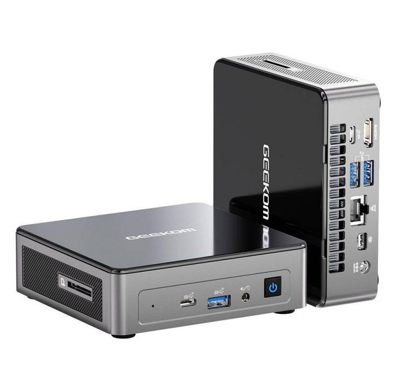 GEEKOM Air12 Intel Alder Lake N100 16GB + 512G Windows 11 Pro Mini-PC (Intel Alder Lake N100, Intel UHD-Grafik, 16 GB RAM, 512 GB SSD, 4K@60Hz Dual-Screen-Display) von GEEKOM