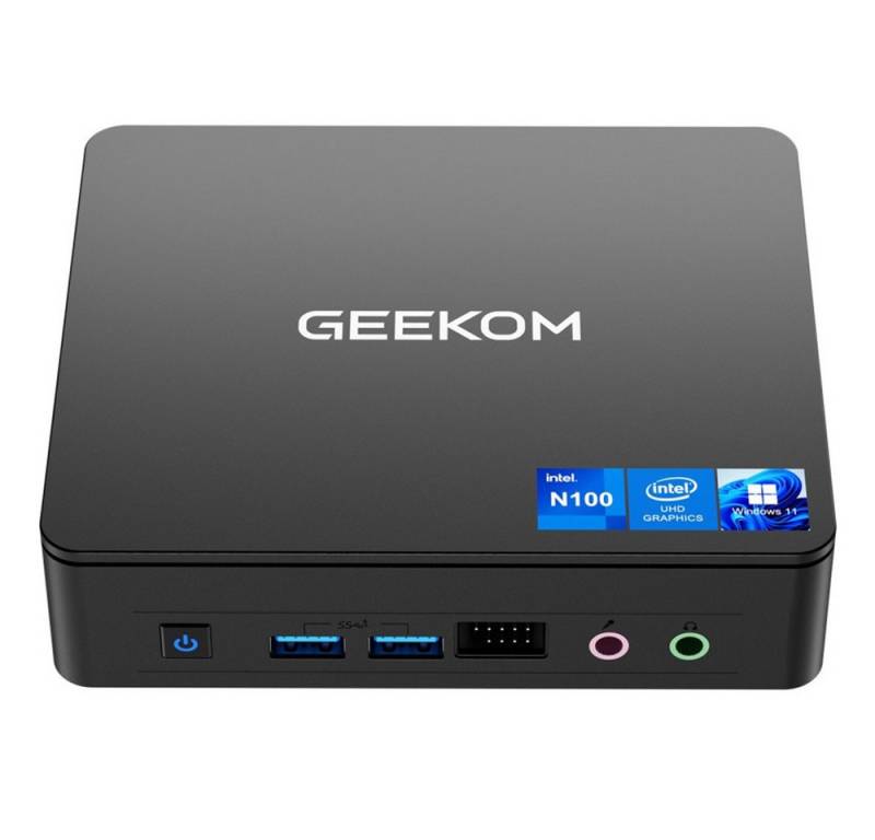 GEEKOM Air12 Lite Intel N100 4 Kerne, max. 3,4 GHz, 8 GB + 256 GB Mini-PC (Intel Intel Alder Lake N100, UHD-Grafiken, 8 GB RAM, 256 GB SSD) von GEEKOM