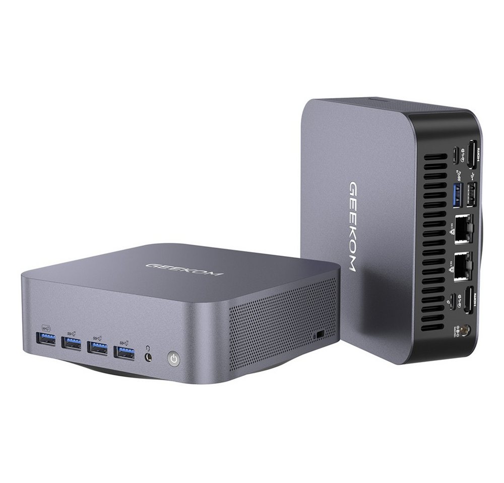 GEEKOM GT1 Mega Intel Core Ultra U9-185H, 14 Kerne, max. 4,5 GHz, 32GB + 2TB Mini-PC (Intel Core Ultra U9-185H, Arc graphics, 32 GB RAM, 2048 GB SSD, 2 *USB4.0 (8K)+2*HDMI 2.0 (4K) 4 Screens Display, WiFi7 Bluetooth5.4) von GEEKOM