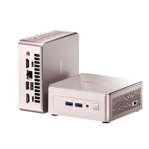 GEEKOM NUC Mini PC A 5, AMD Ryzen 7 5800H (bis zu 4.4GHz) Desktop PC, Mini Computer, 32 GB DDR4 512GB SSD mit Windows 11 Pro, WiFi 6, HDMI, BT 5.2 PC für Spiele und Büro von GEEKOM